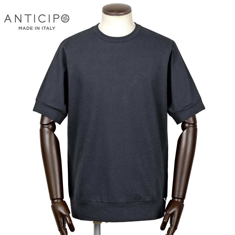 【10%OFFクーポン券】アンティチポ アンティーチポ ANTICIPO ／【国内置き目品】／ 綿織物伸ばすこと鹿の子半袖クルーネックカットソー「NEBBIOLO」（米国海軍）【ラッピング相応う】／ ジャブス 春夏 メンズ イタリア共和国 プルオーバー 遊撃手捩り 無地