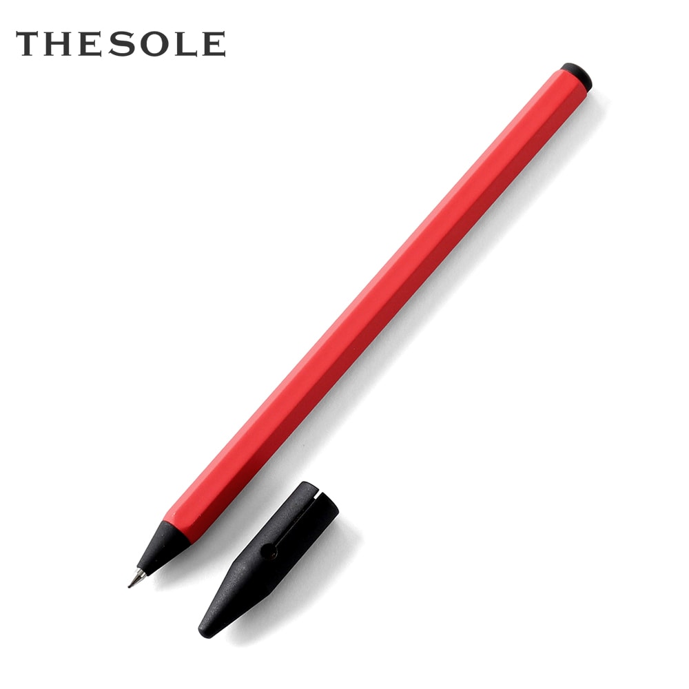 【尖んがり10倍】ザソール THE SOLE ／【国内置き目品】／ 金管楽器削り出しボールペン「PENNA」（赤いこと）【ラッピング相応う】／ 大売り出しとり捨てる品 日本製 文具 文房具 差し上げ物 差し上げ物 差し上げ物