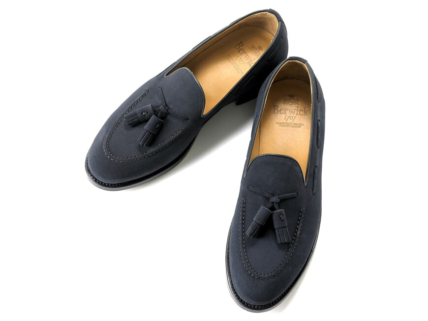 バーウィック Berwick1707 / スエードタッセルローファー『4171』(NAVY/ ネイビー ) 靴 シューズ タッセル ローファー 紺 スエード / berwick 革靴 ビジネス カジュアル レザーシューズ スリッポン レザー ビジネスシューズ バーウィック Berwick1707 / スエードタッセルローファー『4171』(NAVY/ ネイビー ) 靴 シューズ タッセル ローファー 紺 スエード / berwick 革靴 ビジネス カジュアル レザーシューズ スリッポン レザー ビジネスシューズ