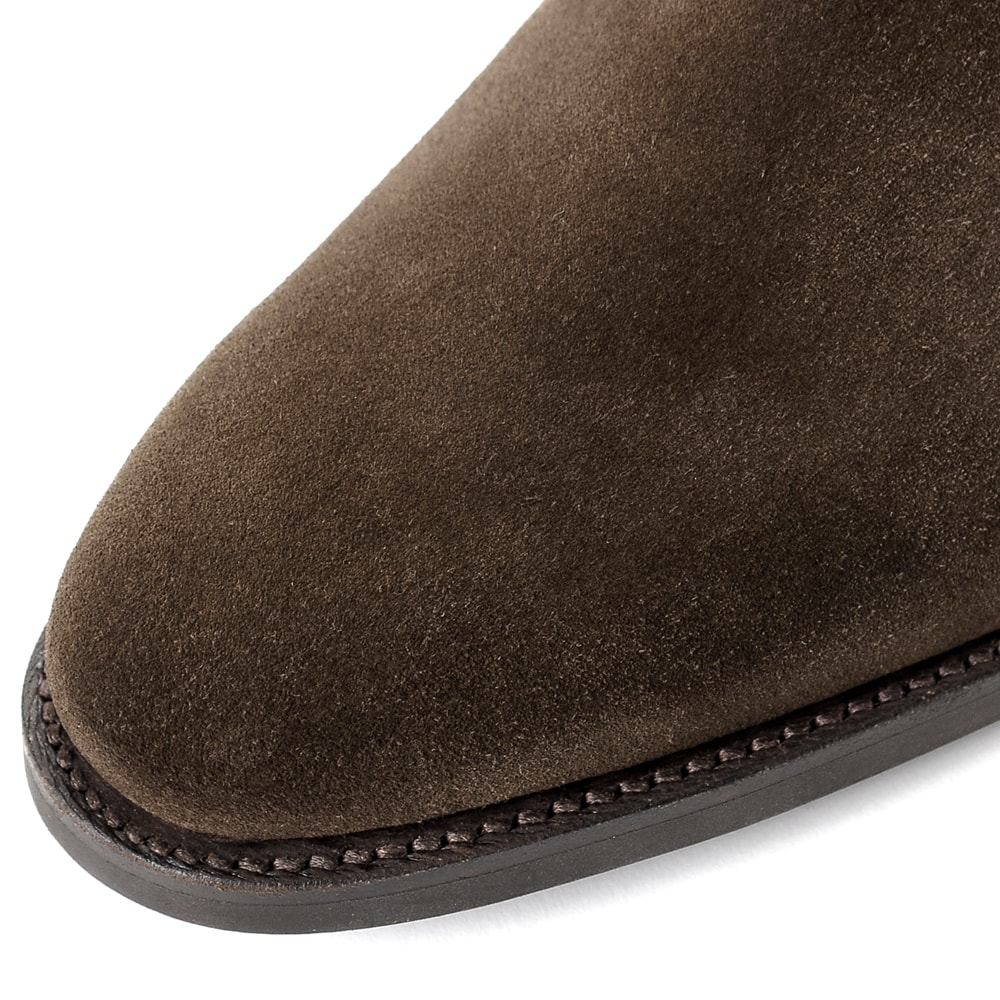 楽天市場 クロケット ジョーンズ Crockett Jones 国内正規品 当店別注レペロスエードサイドゴアブーツ Chelsea 8 Dark Brown ダークブラウン チェルシー 英国 靴 革 レザー ビジネス シューズ グッドイヤー ダイナイトソール 粋な着こなし 楽天市場店