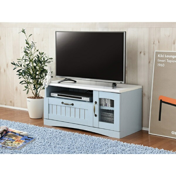 フレンチカントリー テレビ台 テレビボード コンパクト 幅80 奥行 40 テレビラック 32型 姫 フレンチ家具 シャビーシック カントリー フレンチアンティーク フレンチインテリア