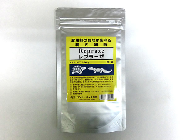 ハ虫類用腸内はい芽 レプラーゼ100g×50袋 製造会社直送 ベンリーパック食料雑貨類 貨物輸送無料 4529026504010