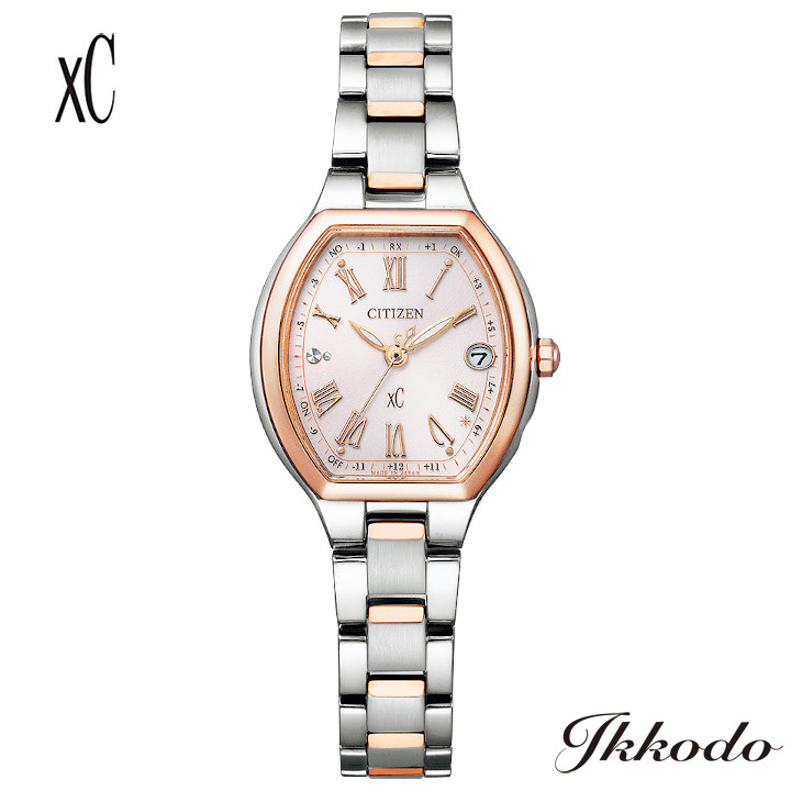 シチズン CITIZEN クロスシー XC basic collection ソーラー電波 デュラテクトプラチナ 24.9mm 5気圧防水 レディース腕時計 女性 正規品 ES9364-57W【ES936457W】