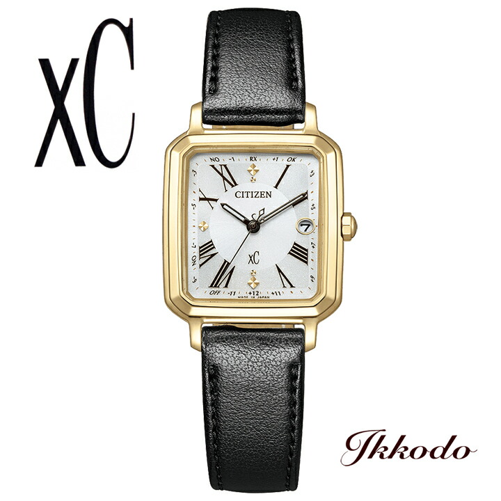 シチズン CITIZEN クロスシー XC hikari collection Square チタニウム ソーラー ECO-DRIVE 電磁波 替えダンス楽隊付き添い人 ウォッチ 置き目品 ES9502-12A【ES950212A】