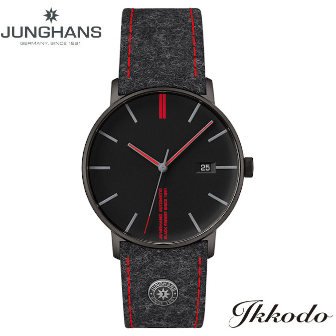 【数量限定600本】ユンハンス JUNGHANS Form A Edition 160 自動巻き ステンレススチールケース ブラックPVD 39.3mm 50m防水 ドイツ製 メンズ ウォッチ 腕時計 男性 紳士 日本国内正規品 2年保証 027413100 送料無料