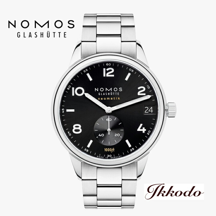 【ご購入特典ノモス純正コードバンストラップSCR20BKMプレゼント】NOMOS GLASHUTTE ノモス クラブスポーツ ネオマティック 自動巻き 30気圧防水 42mmドイツ製 2年保証 日本国内正規品 CLS161011B2CSM|城下町松本の時計店 一光堂