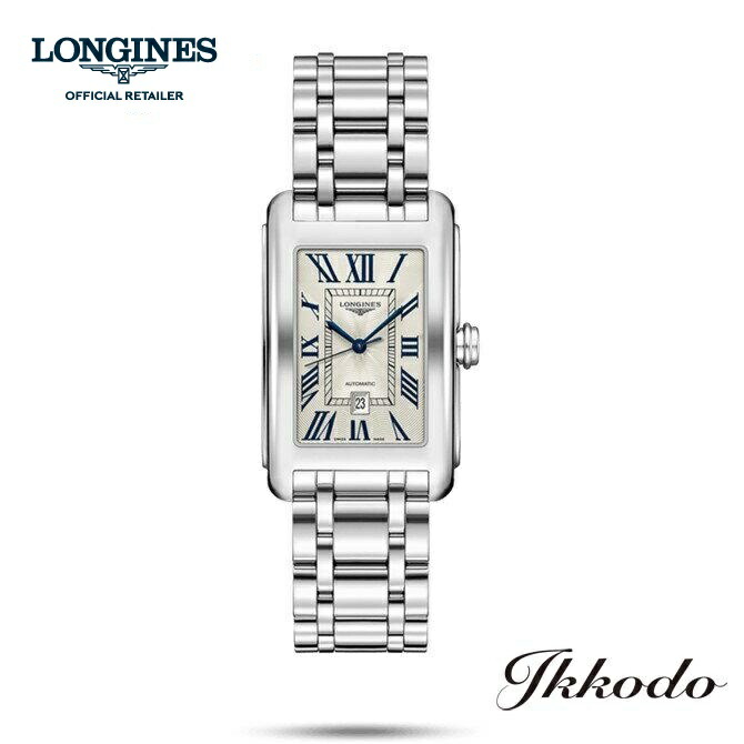 【ご買いもとめる排他的権利客体商いもの】ロンジン LONGINES ドルチェヴィータ メンズ 自動小銃一巻き アイボリーローマンダイアル ステンレス鋼入れもの＆ブレス 27.70×43.80粍 3空圧雨合羽 日本国内置き目品 L5.757.4.71.6【L57574716】