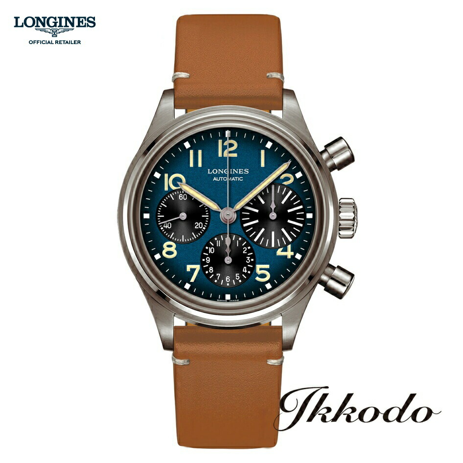 【ご買いもとめる排他的権利客体商いもの】ロンジン LONGINES ヘリテージ アヴィゲーション ビッグアイ 自動小銃一巻き 青色文字記号盤 チタンスケース 41粍 3空圧雨合羽 ケイ素樹脂製ヒゲ薇 クロノグラフ 決まり品 5年引きうける ウオッチ L2.816.1.93.2【L28161932】 腕時計-メンズ腕時計