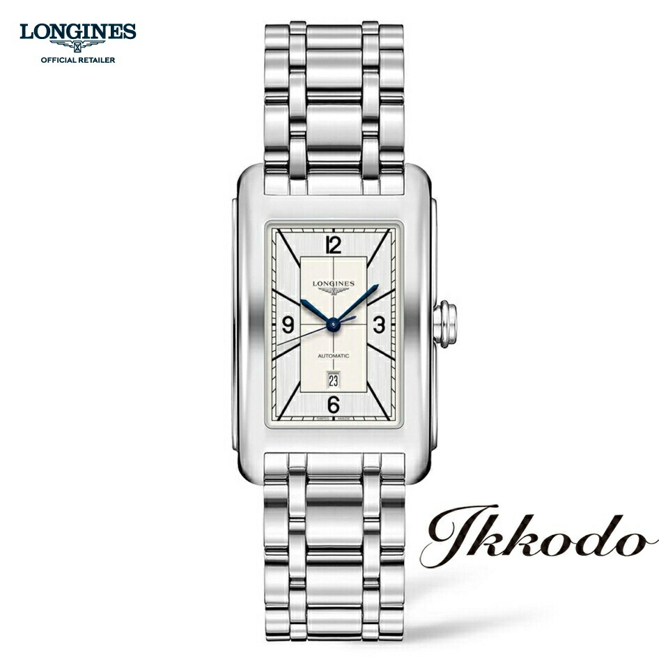 【ご買いもとめる排他的権利客体商いもの】ロンジン LONGINES ドルチェヴィータ 自動小銃一巻き しろがね色文字記号盤 ステンレス鋼入れもの＆ブレス 27.70×43.80粍 3空圧雨合羽 日本国内置き目品 メンズウォッチ ウォッチ 成人男性 成人男性 L5.757.4.73.6【L57574736】