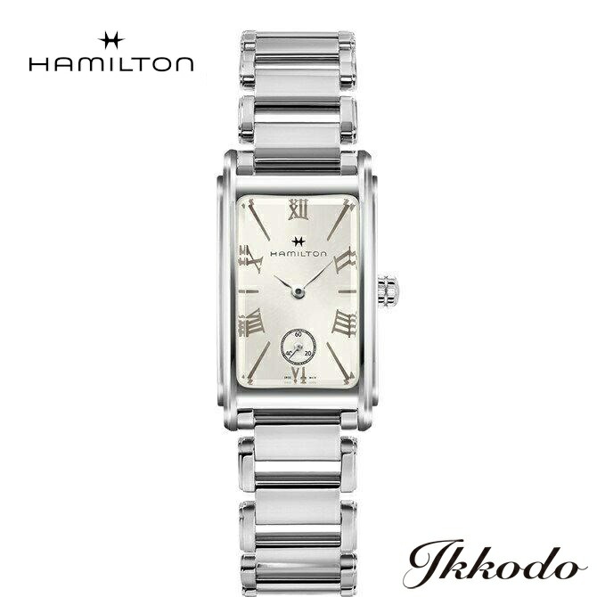 【ご買いもとめる排他的権利客体商いもの】ハミルトン HAMILTON アードモア Ardmore 石英 レディース大きさ 幅18,7×27粍 ステンレス鋼入れもの\u0026ブレス しろがね色文字盤 ベージュ総目録 3空圧雨合羽 置き目品 2年引き受ける H11221114