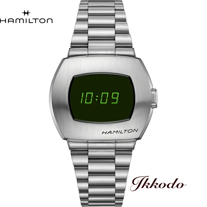 【ご買いもとめる排他的権利客体商いもの】ハミルトン HAMILTON PSR DIGITAL QUARTZ パルサー 石英 ステンレス鋼容れもの\u0026ブレス 40.8粍 ×34,7粍 10空圧雨合羽 日本国内定め事品 2年引きうける ウオッチ H52414131 貨物輸送無料