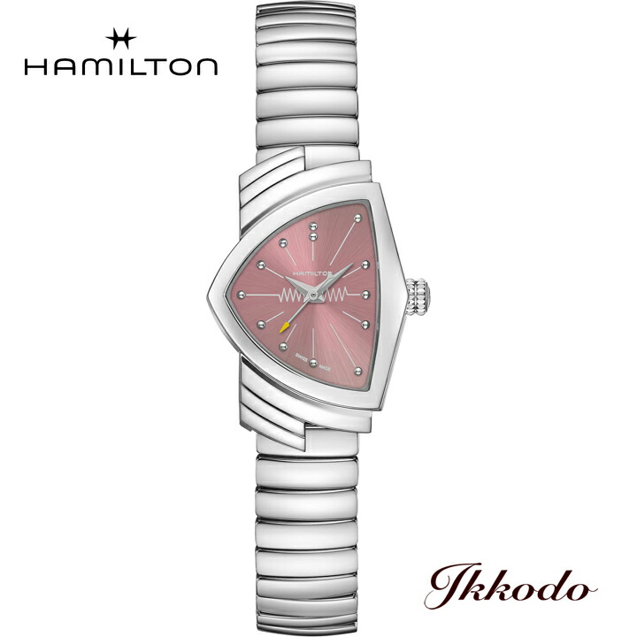 【ご買いもとめる排他的権利客体商いもの】ハミルトン HAMILTON ベンチュラ  小母さん 石英 Ventura Lady Quartz 石英 幅36mm×24粍 フレックスダンス楽隊 蛇腹手合い 置き目品 2年引き受ける H24211170