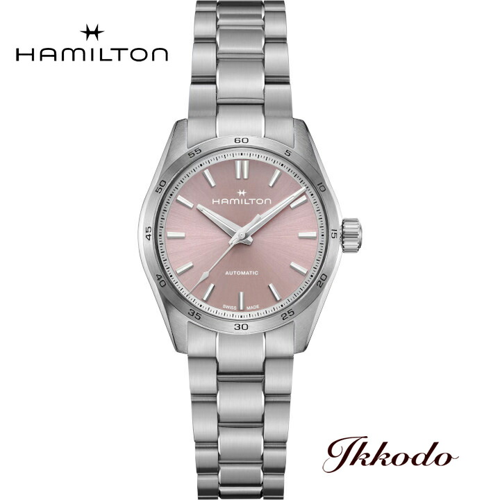 【ご購入特典対象商品】ハミルトン HAMILTON JAZZMASTER PERFORMER AUTO ジャズマスター 自動巻き 34mm 10気圧防水 ピンク 正規品 腕時計 2年間メーカー保証 H36105171｜城下町松本の時計店　一光堂 93,170円