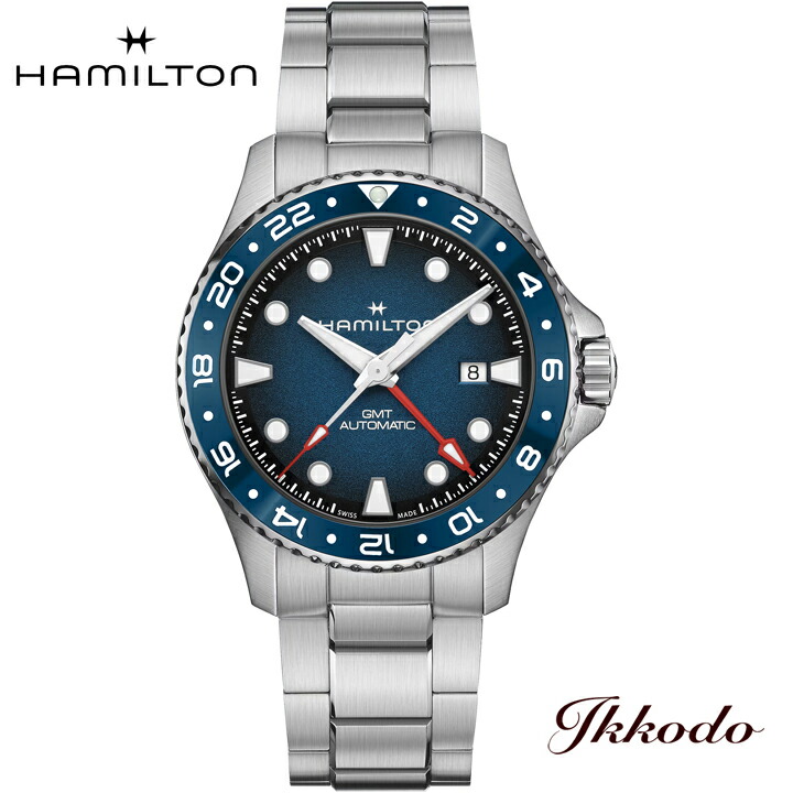 【ご買いもとめる排他的権利客体商いもの】ハミルトン HAMILTON カーキ ネイビースキューバ オート Scuba Auto GMT 43粍 30空圧雨合羽 定まり品 2年引き請ける ご覧なさる ウオッチ H82535140