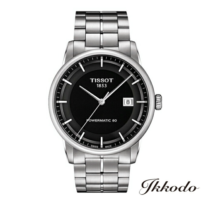 【ご購入特典対象商品】TISSOT ティソ T-クラシック CARSON PREMIUM 自動巻き 80時間パワーリザーブ ブラックダイアル ステンレススチールケース&ブレス 5気圧防水 正規品 2年保証 T122.407.11.051.00 【T1224071105100】