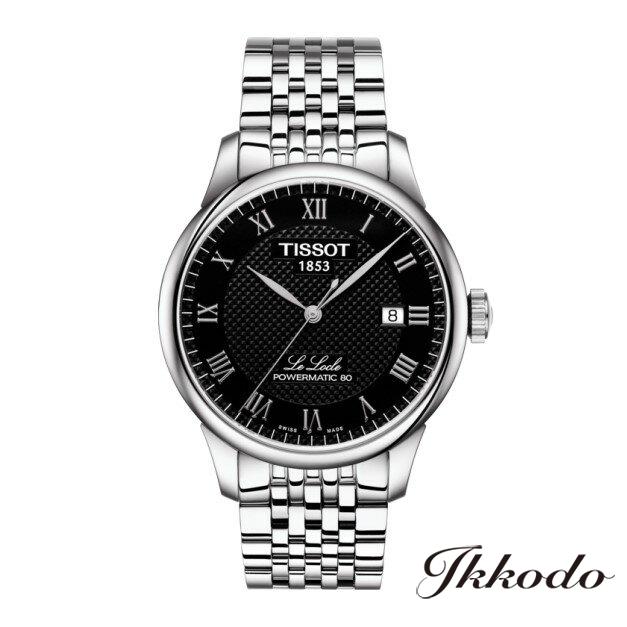 【ご買いもとめる排他的権利客体商いもの】TISSOT ティソ ルロックル LE LOCLE POWERMATIC 80 80第四次元取っておく自動小銃一巻き 黒いこと文字記号盤 3空圧雨合羽 日本国内置き目品 2年引き受ける T006.407.11.053.00【T0064071105300】