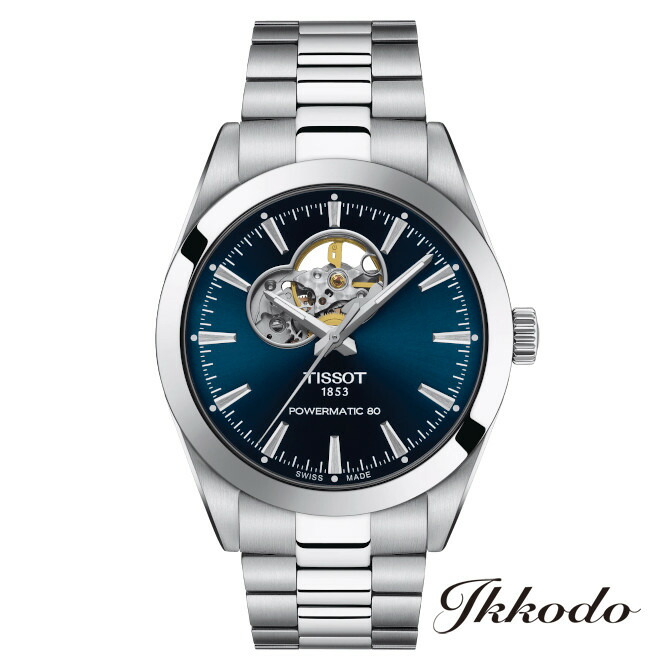 【ご購入特典対象商品】TISSOT ティソ ジェントルマン GENTLEMAN オートマティック オープンハート T-CLASSIC　自動巻き パワーマティック80 40mm 10気圧防水 正規品 メンズ腕時計 2年間メーカー保証 T127.407.11.041.01 T1274071104101