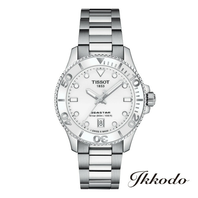 【ご購入特典対象商品】TISSOT ティソ SEASTAR 1000 シースター クォーツ 替え用インターチェンジャブルシステム式ラバーバンド付属 36mm 30気圧防水 腕時計 日本国内正規品 2年間メーカー保証 T120.210.11.011.00 T1202101101100 42,240円