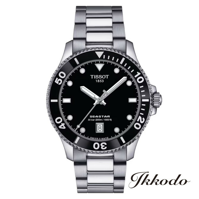【ご購入特典対象商品】TISSOT ティソ SEASTAR シースター 1000 クォーツ 40mm 30気圧防水 メンズ腕時計 日本国内正規品 2年間メーカー保証 T120.410.11.051.00 T1204101105100 42,240円