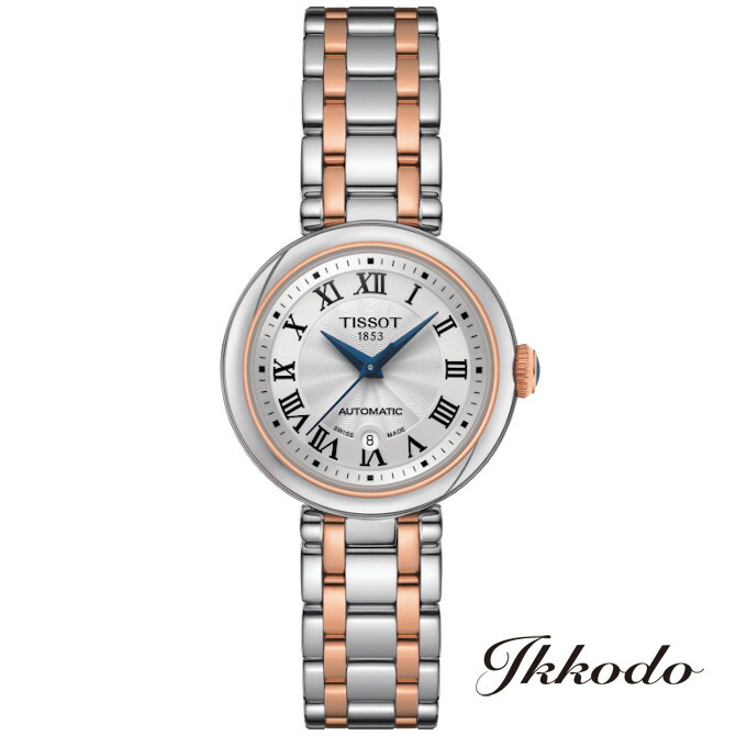 【ご購入特典対象商品】TISSOT ティソBELLISSIMA AUTOMATIC 自動巻き 29mm 316Lステンレススティール ローズゴールドPVD 5気圧防水 正規品 レディース腕時計 女性 2年間メーカー保証 T126.207.22.013.00 【T1262072201300】