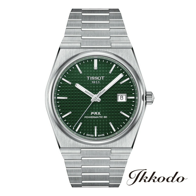 【ご買いもとめる排他的権利客体商いもの】TISSOT ティソ T-CLASSIC PRX POWERMATIC 80 AUTOMATIC 自動小銃一巻き 40粍 10空圧雨合羽 メンズウオッチ 置き目品 2年次製造業者引き受ける T137.407.11.091.00 T1374071109100