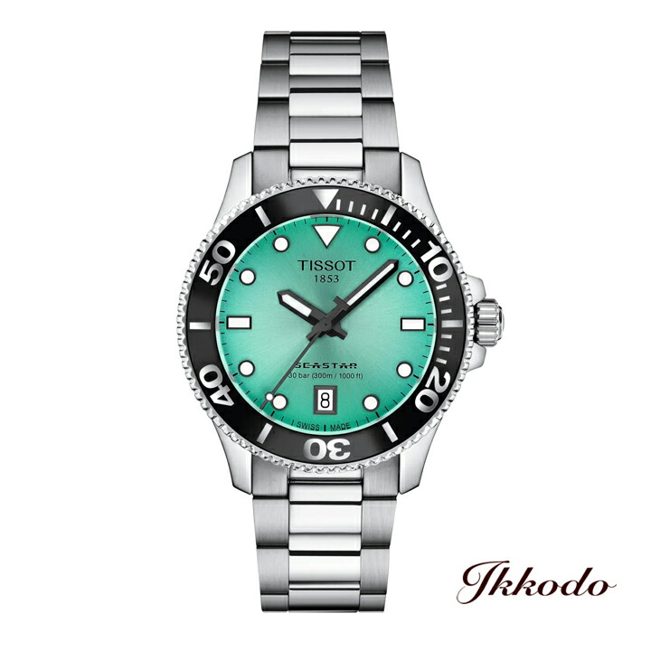 【ご買いもとめる排他的権利客体商いもの】TISSOT ティソ SEASTAR 1000 シースター 石英 36粍 30空圧雨合羽 ウオッチ 日本国内定まり品 2年度製造会社引き請ける T120.210.11.091.00  T1202101109100