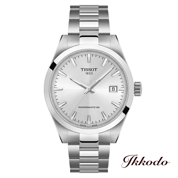 【ご購入特典対象商品】TISSOT ティソ T-CLASSIC Gentleman ジェントルマン 自動巻き 80時間パワーリザーブ 38mm 10気圧防水 腕時計 日本国内正規品 2年保証 T165.807.11.031.00 T1658071103100｜城下町松本の時計店　一光堂