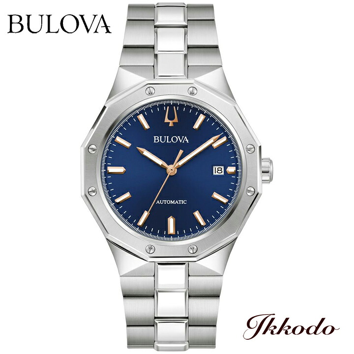 ブローバ BULOVA クラシック 自動巻き 40ミリ ステンレスケース 10気圧防水 正規品 3年保証 996B463