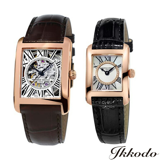 フレデリック・変わらない フレデリック変わらない FREDERIQUE CONSTANT クラシックカレ ペアウォッチ サクラ色ゴールドお皿\u003cBR\u003eFC-310SKT4S34 FC-200MPDC14\u003cBR\u003e【FC310SKT4S34 FC200MPDC14】