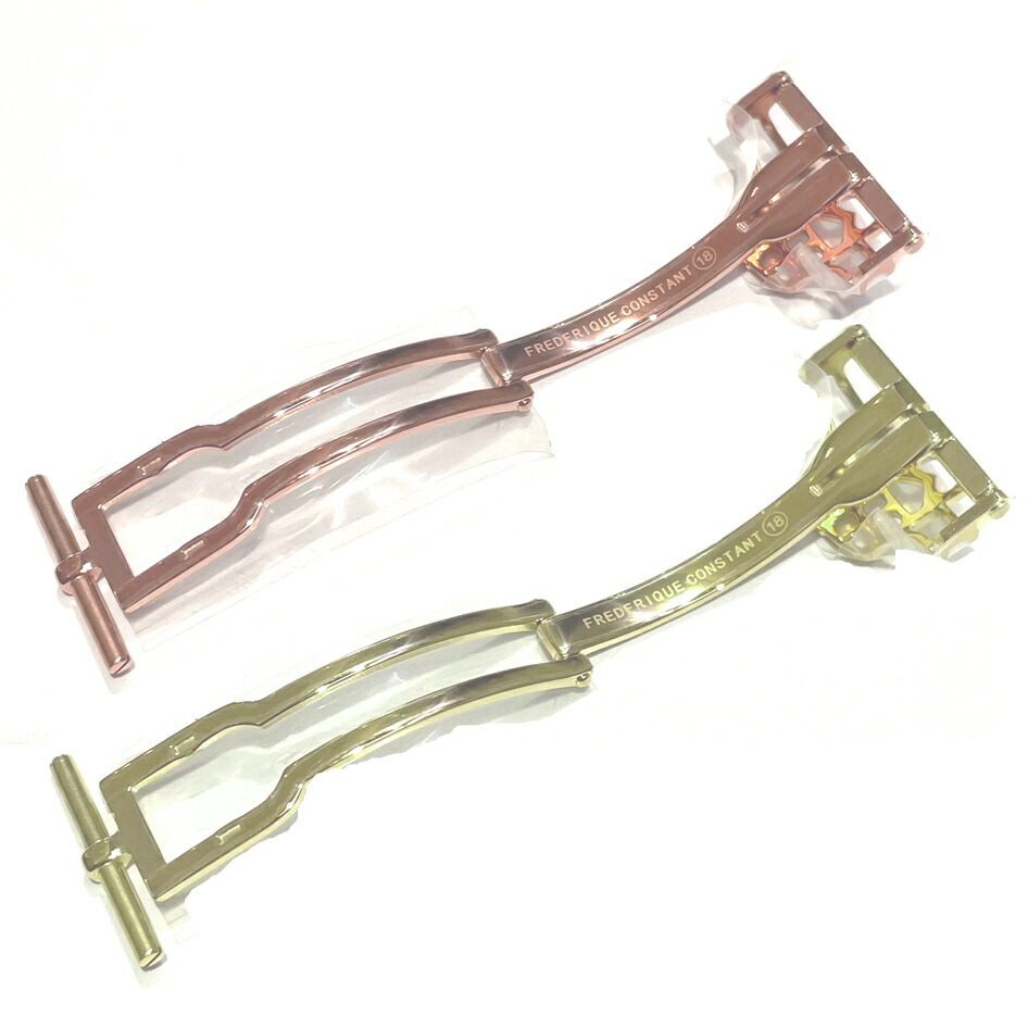 メーカーお取り寄せ品 最も優遇 フレデリック コンスタント フレデリックコンスタント ローズゴールド クレストバックル イエローゴールド ネコポス送料無料