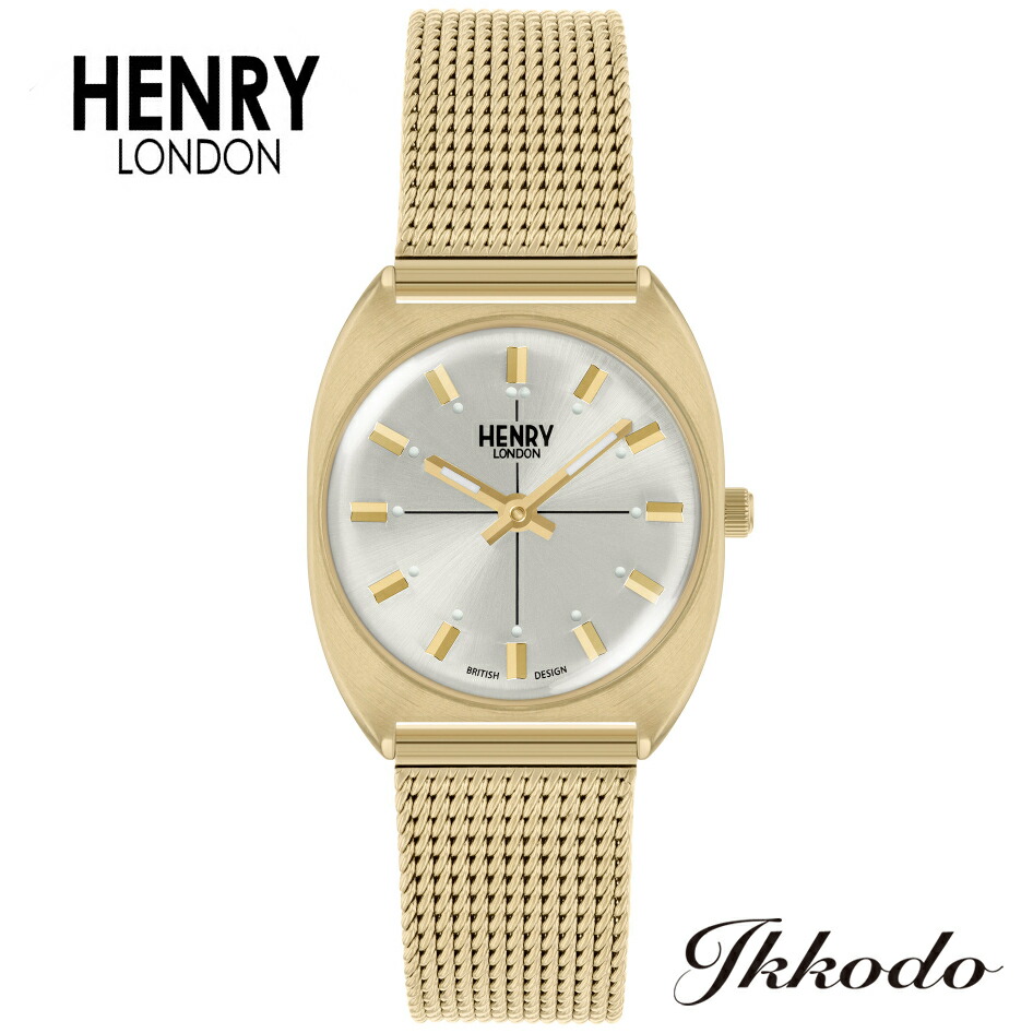 ヘンリーロンドン HENRY LONDON ボヘミアン コレクション BOHEMIAN COLLECTION クォーツ ステンレススチールケース(イエローゴールド)&ブレス 28mm ムーンフェイズ 3気圧防水 イギリス製 レディース腕時計 日本国内正規品 1年保証 HL28-M-0452【HL28M0452】|城下町松本の時計店 一光堂
