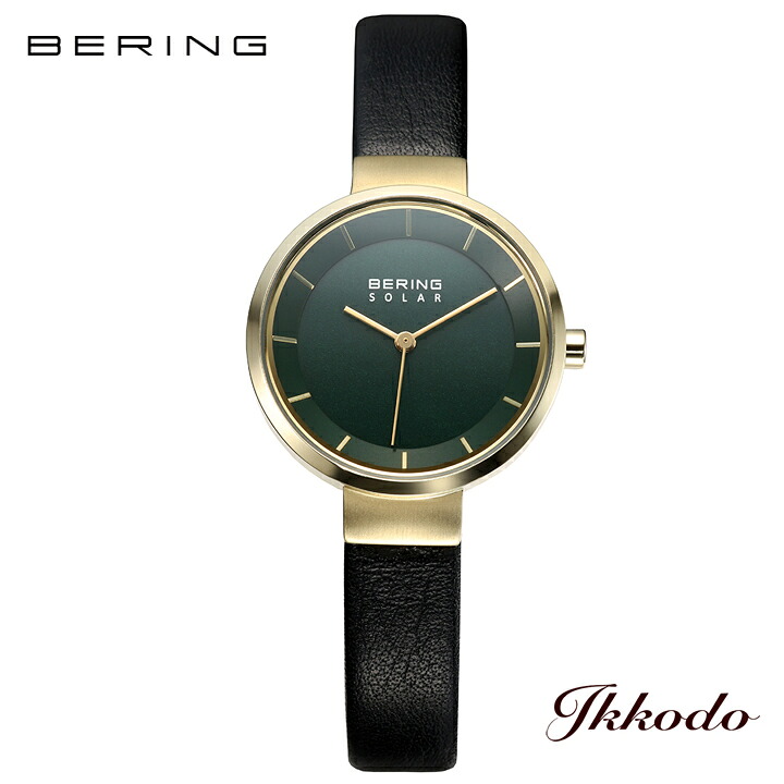 BERING ベーリング SCANDINAVIAN SOLAR スカンジナビアンソーラー ディープグリーン レディース 27mm 5気圧防水 腕時計 日本国内正規品 3年間メーカー保証 14627-439【14627439】|城下町松本の時計店 一光堂