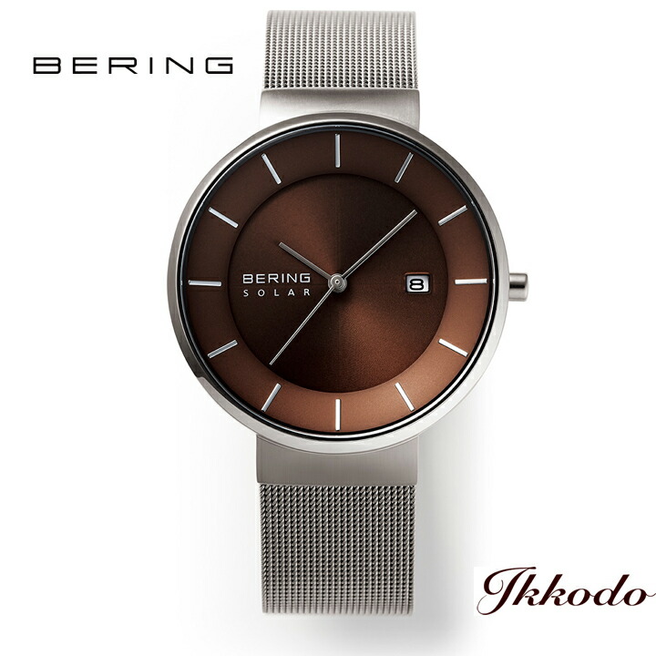 BERING ベーリング SCANDINAVIAN SOLAR スカンジナビアンソーラー ソーラー ペアコレクション 日本限定モデル 39mm 5気圧防水 メンズ腕時計 日本国内正規品 3年間メーカー保証 14639-375-J【14639375J】|城下町松本の時計店 一光堂
