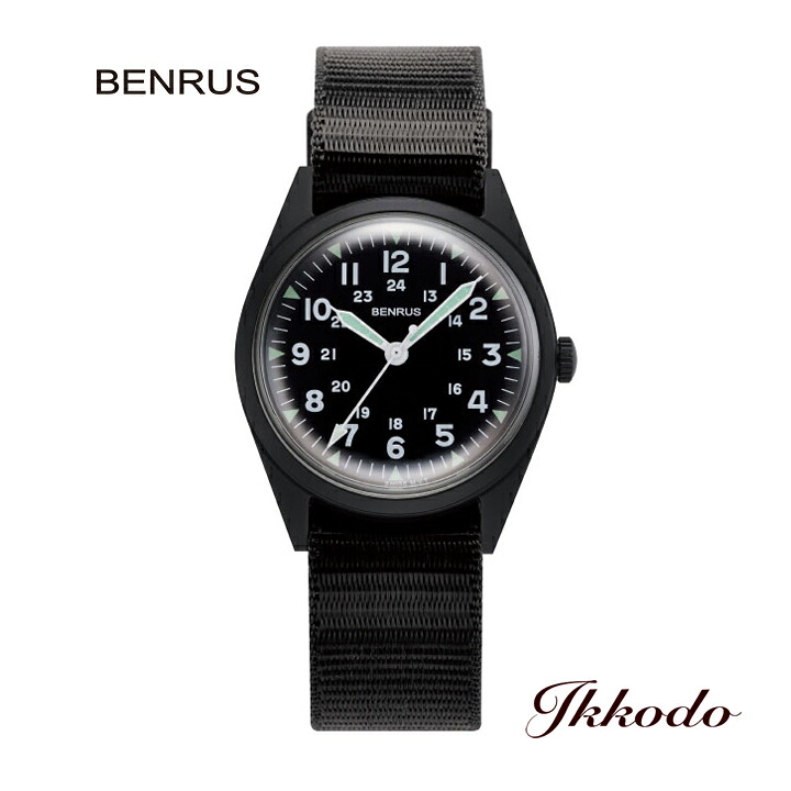BENRUS ベンラス DTU 2A/P Series クォーツ 34mm 3気圧防水 腕時計 日本国内正規品 1年間メーカー保証 DTU-2A/P-BKBK【DTU2APBKBK】｜城下町松本の時計店　一光堂