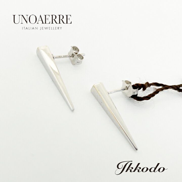 UNOAERRE ウノアエレ K18ホワイトゴールド ピアス 正規品 26175