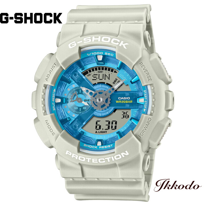 G-SHOCK Gぼうぜん自失 カシオ 110 Series 20空圧雨合羽 51.2粍 定め事品 ウオッチ GA-110AS-5AJF GA110AS5AJF