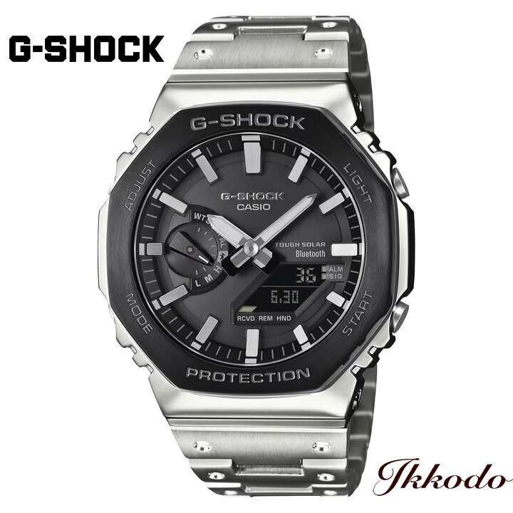 G-SHOCK Gショック カシオ ジーショック フルメタル 2100シリーズ 44.4mm 20気圧防水 耐衝撃構造 国内正規品 GM-B2100BT-1AJF GMB2100BT1AJF