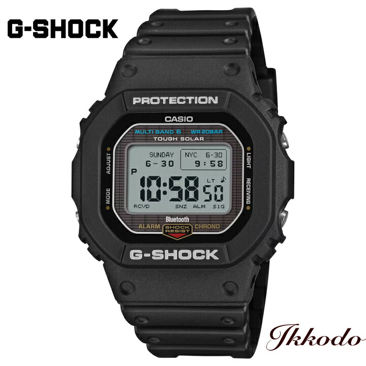 G-SHOCK Gぼうぜん自失 カシオ ジーショック 5600続きもの 手ごわいソーラー 電磁波時辰儀 49.1粍 20空圧雨合羽 耐衝撃社会システム 国内定め事品 GW-BX5600-1JF GWBX56001JF