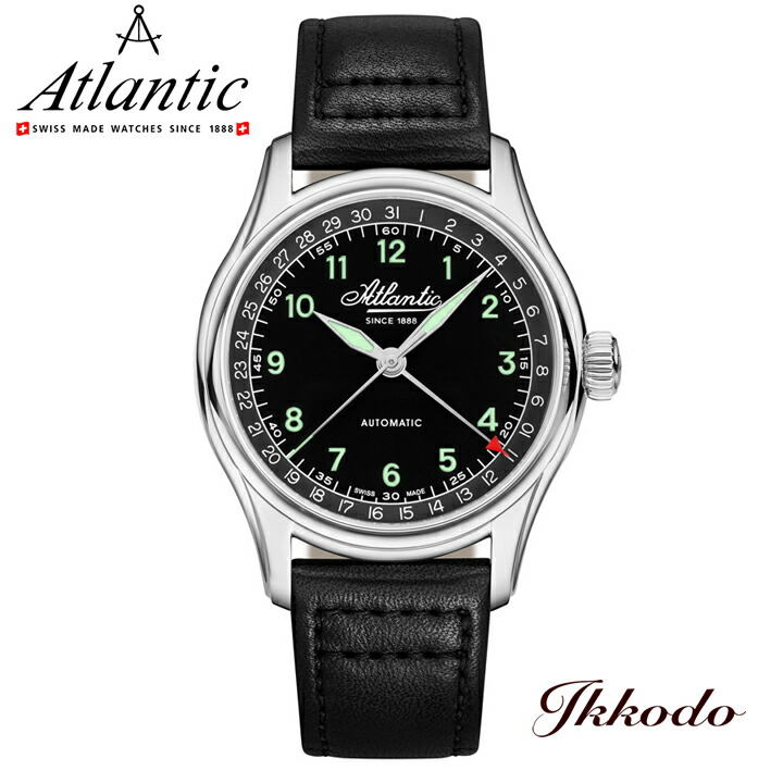 アトランティック Atlantic Worldmaster Automatic Pointer Date 自動巻き 40mm 正規品 腕時計 52782.41.63gn 527824163gn