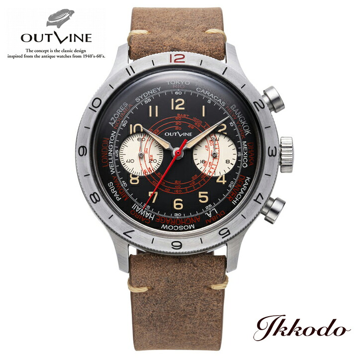OUTLINE　アウトライン　クロノグラフ OUTLINE×TiCTAC】チックタック40周年記念コラボレーションモデル発売