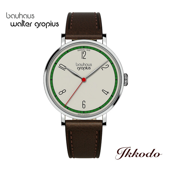 バウハウス・ヴァルター・グロピウス NEW BAUHAUS デッサウ1925 クォーツ 38mm ドイツ製 正規品 WGN 004-01 WGN00401