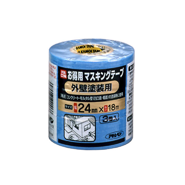 アサヒペン APPCお徳マスキング磁気テープ24x3入外壁塗り付ける×24個 DIY 絵の具 取りつくろう リフォーム 身寄り用 室内 屋内 室外 労働者階級遣りかた 一般受け 定番 日曜日飛騨工 検査と修理 取りつくろう うつり変わり 張り替え 塗り替え DIY 絵の具 取りつくろう リフォーム 身寄り用 室内