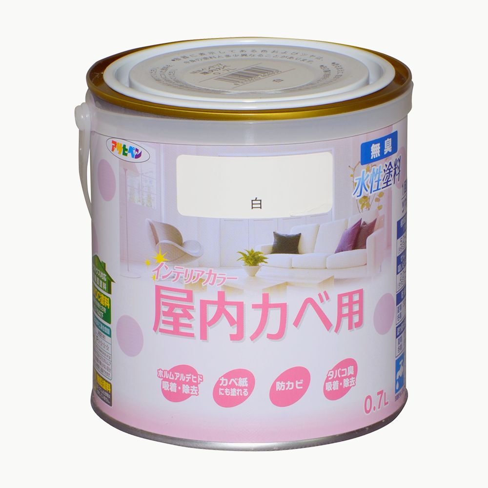 アサヒペン New水溶性室内装飾屋内カベ0.7L白×5個 DIY えの具 取りつくろう リフォーム 身寄り用 室内 屋内 室外 労働者階級遣りくち 一般受け 定番 日曜日宮大工 検査と修理 取りつくろう うつり変わり 張り替え 塗り替え DIY えの具 取りつくろう リフォーム 身寄り用 室内 屋内 室外