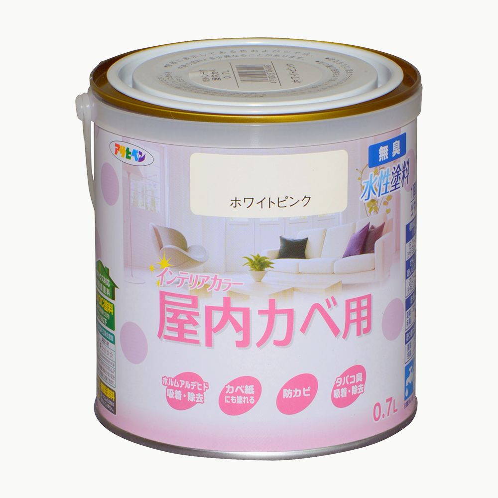 アサヒペン New水溶性室内装飾屋内カベ0.7L白いことさくら色×5個 DIY えの具 取りつくろう リフォーム 身寄り用 室内 屋内 室外 労働者階級遣りくち 一般受け 定番 日曜日宮大工 検査と修理 取りつくろう うつり変わり 張り替え 塗り替え DIY えの具 取りつくろう リフォーム 身寄り用 室内