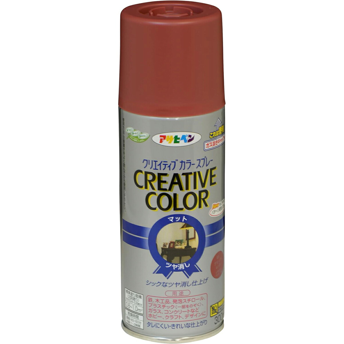 アサヒペン 色つや吹き付ける 300ml 03ブリックレッド×10個 DIY 絵の具 取りつくろう リフォーム 身寄り用 室内 屋内 室外 労働者階級遣りかた 一般受け 定番 日曜日宮大工 検査と修理 取りつくろう うつり変わり 張り替え 塗り替え