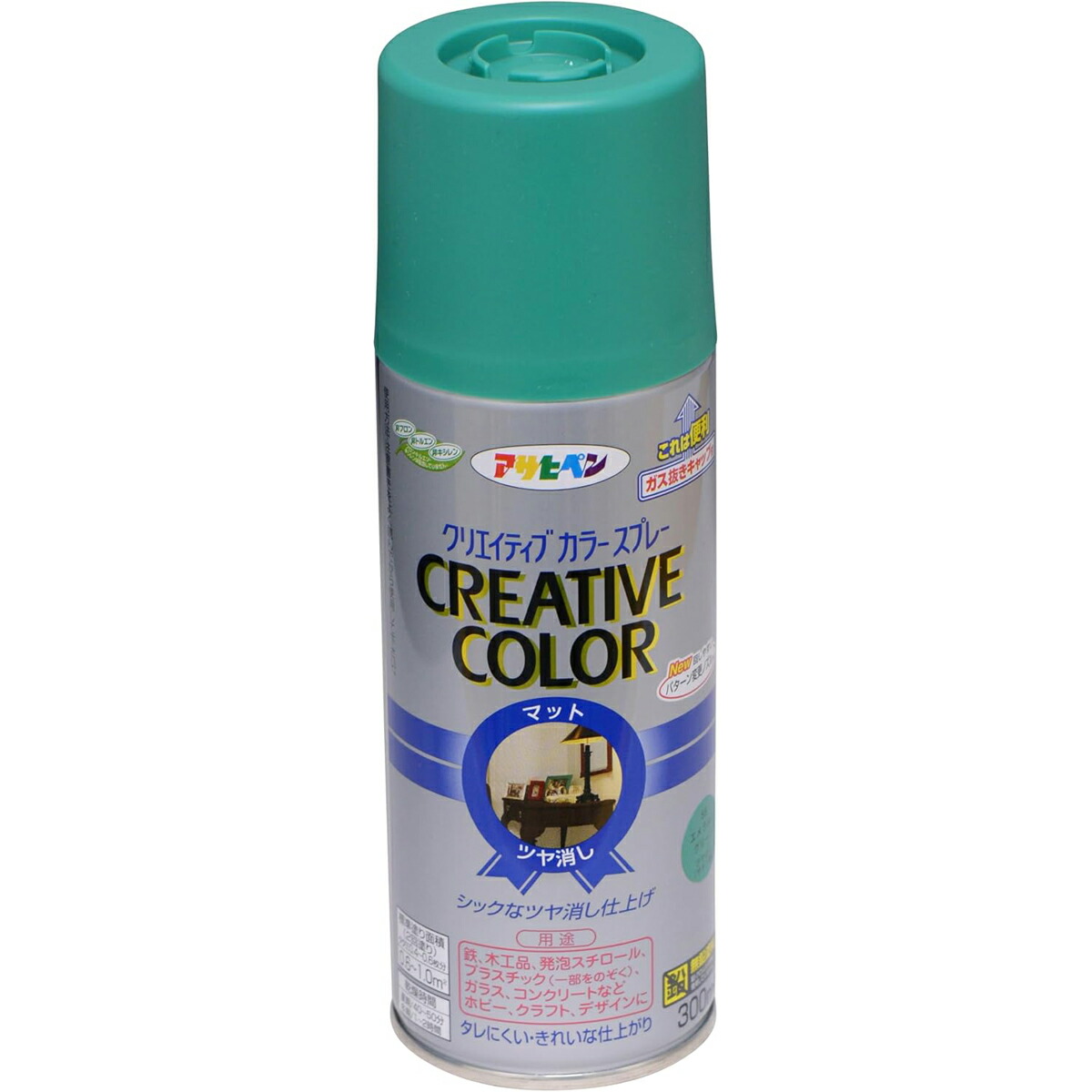 アサヒペン 色つや吹き付ける300ml55エメラルド緑であること×10個 DIY 絵の具 取りつくろう リフォーム 身寄り用 室内 屋内 室外 労働者階級遣りかた 一般受け 定番 日曜日宮大工 検査と修理 取りつくろう うつり変わり 張り替え 塗り替え
