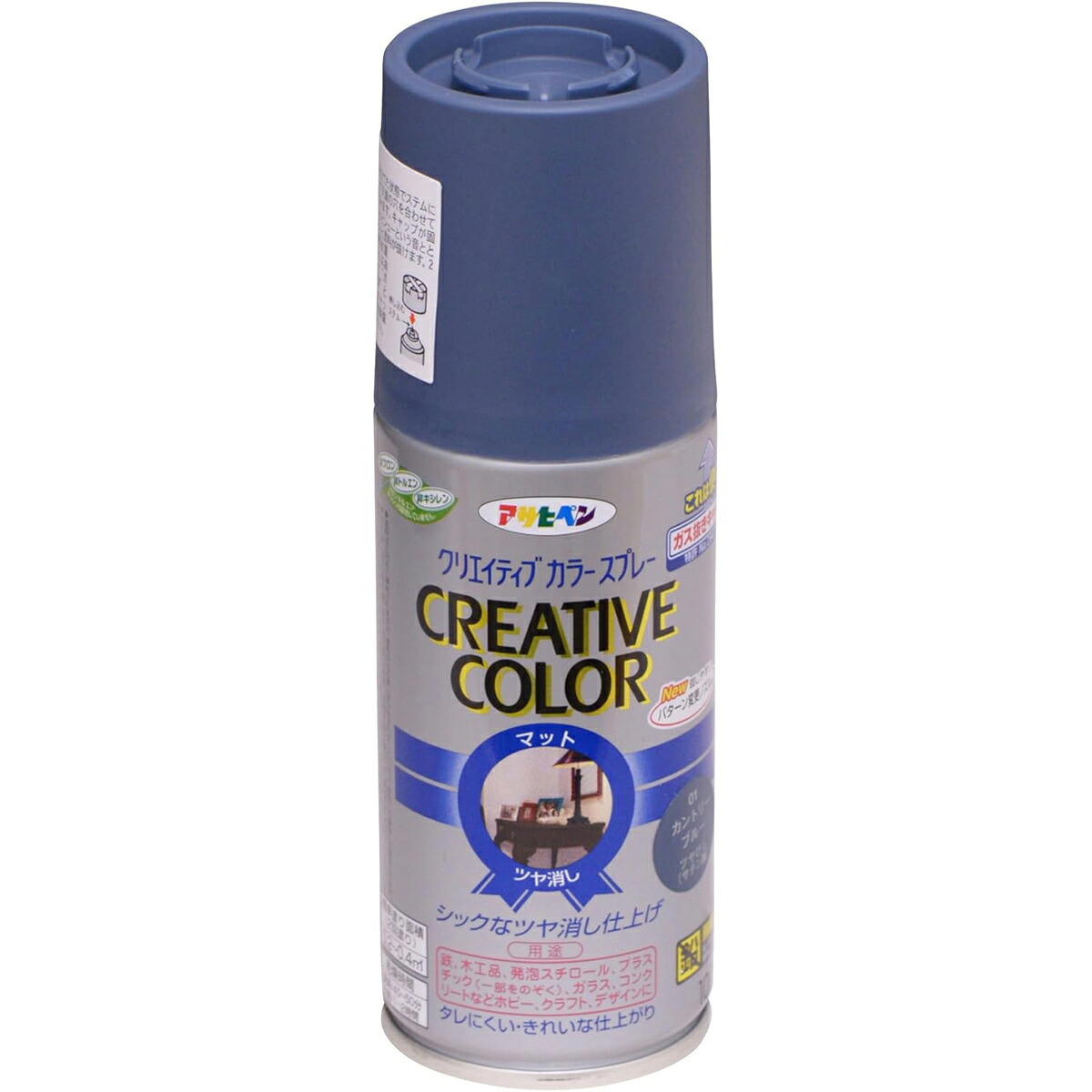 アサヒペン 色つや吹き付ける 100ml 01カントリー青み×24個 DIY 絵の具 取りつくろう リフォーム 身寄り用 室内 屋内 室外 労働者階級遣りかた 一般受け 定番 日曜日宮大工 検査と修理 取りつくろう うつり変わり 張り替え 塗り替え