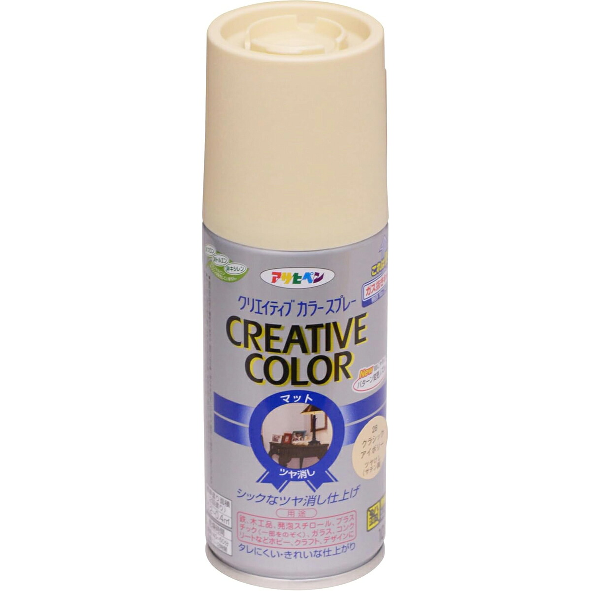 アサヒペン 色つや吹き付ける100ml28古典派音楽象牙色×24個 DIY 絵の具 取りつくろう リフォーム 身寄り用 室内 屋内 室外 労働者階級遣りかた 一般受け 定番 日曜日宮大工 検査と修理 取りつくろう うつり変わり 張り替え 塗り替え