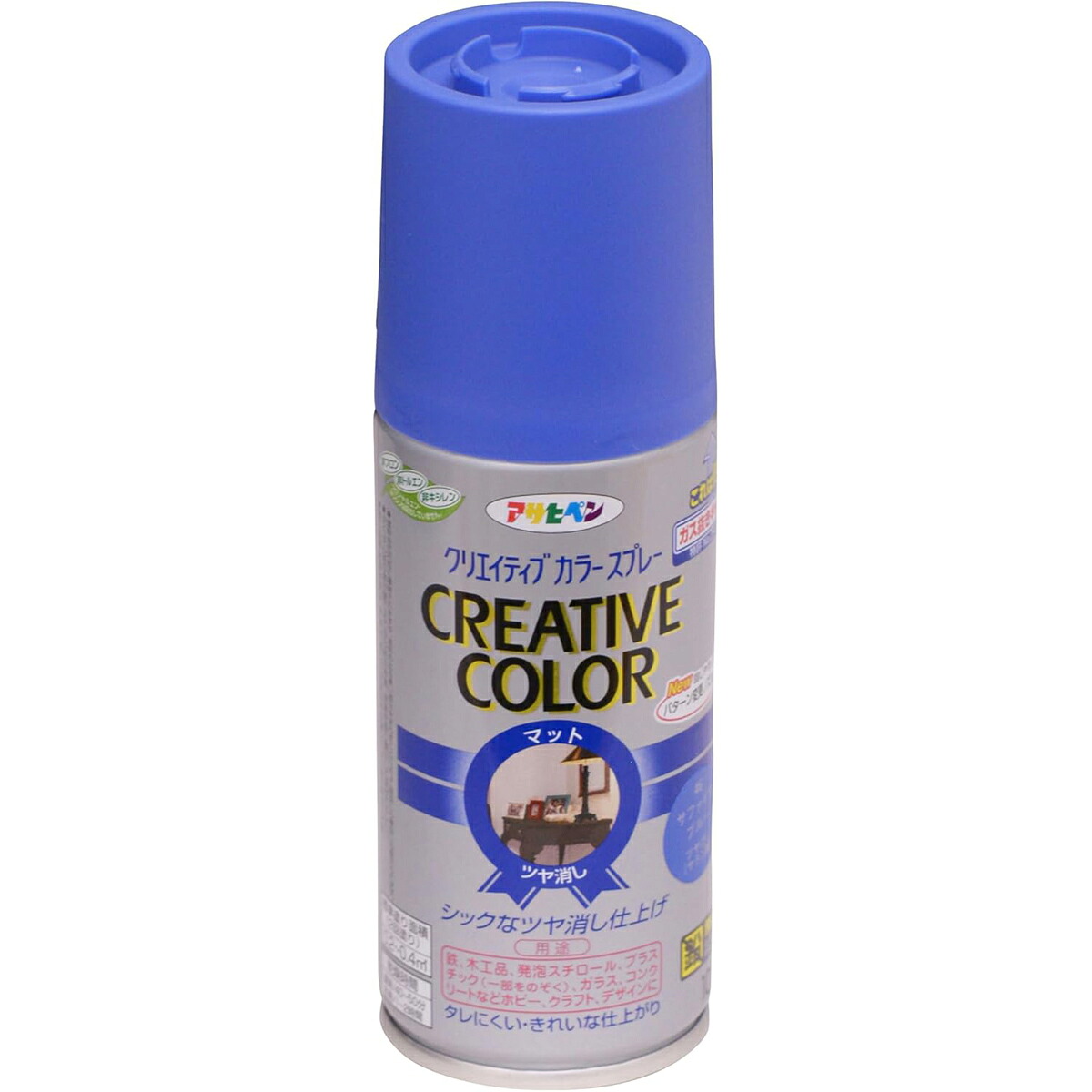 アサヒペン 色つや吹き付ける 100ml 46サファイヤブルー×24個 DIY 絵の具 取りつくろう リフォーム 身寄り用 室内 屋内 室外 労働者階級遣りかた 一般受け 定番 日曜日宮大工 検査と修理 取りつくろう うつり変わり 張り替え 塗り替え