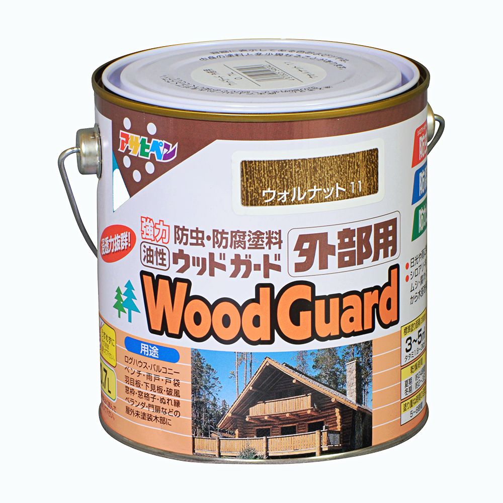 アサヒペン ウッドガード 外部用 0.7L ウォルナット 11×10個 DIY 塗料 補修 リフォーム 家庭用 室内 屋内 屋外 プロ仕様 人気 定番 日曜大工 メンテナンス 改修 模様替え 張り替え 塗り替え DIY 塗料 補修 リフォーム 家庭用 22,681円